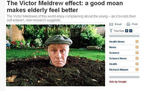 Batranii se bucura de "raul" tinerilor