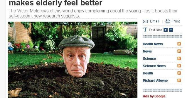 Batranii se bucura de "raul" tinerilor