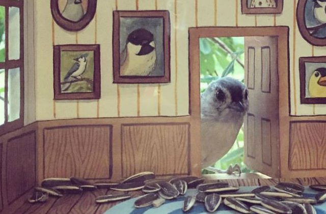 [FOTO] A construit o casa in miniatura pentru prietenele ei inaripate. Detaliile sunt impresionante