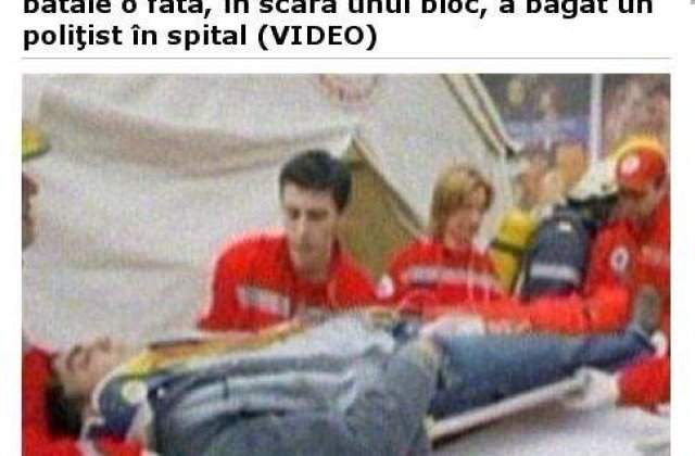 [VIDEO] Politist in coma la spital, dupa ce a fost batut de un recidivist