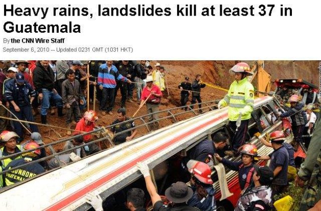 [VIDEO] Alunecarile de teren din Guatemala fac victime