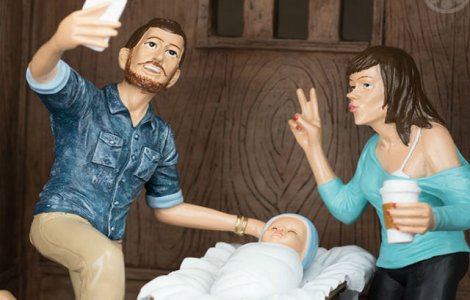 Cum ar fi aratat scena nasterii daca Iisus ar fi venit pe lume in 2016