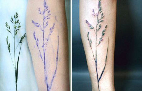 Tatuajele botanice, trendul care face furori. Uite cum se realizeaza