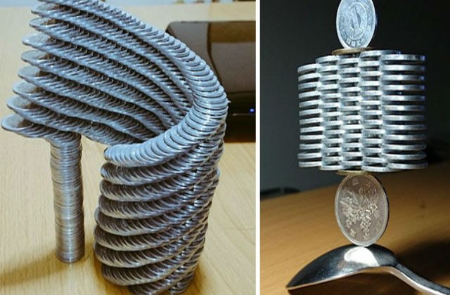 [VIDEO] Impresionant: acest artist realizeaza sculpturi deosebite din monede