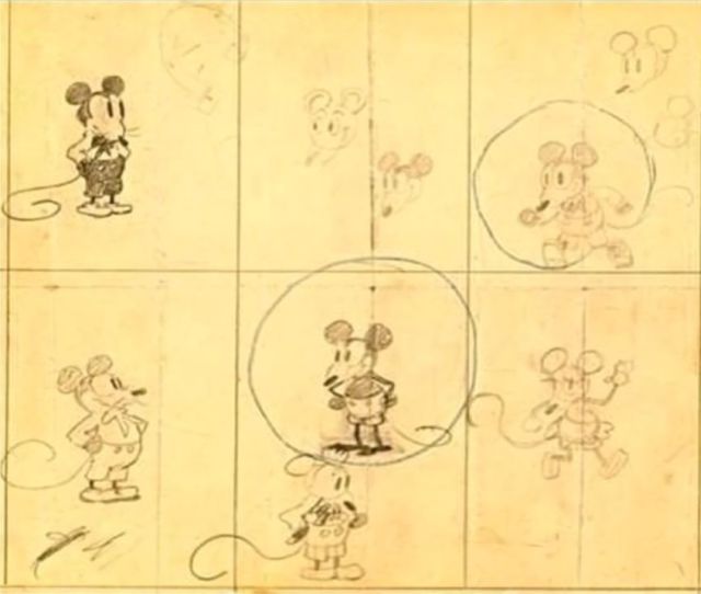 Primele desene cu Mickey Mouse