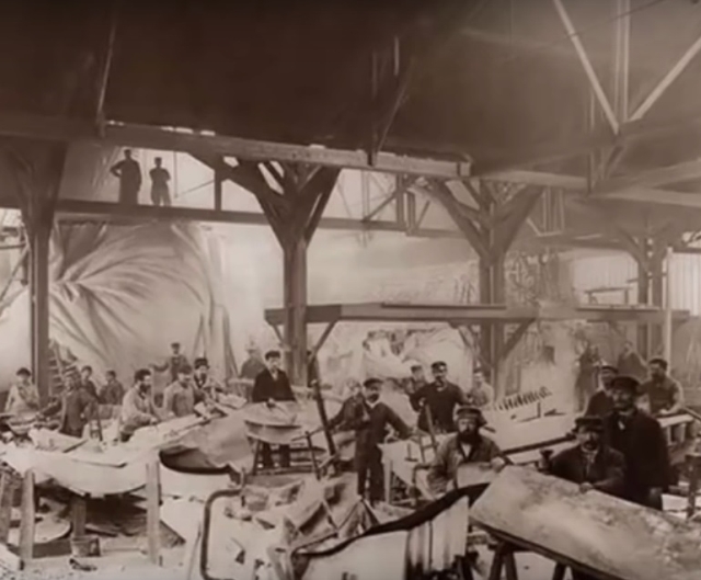 Construirea Statuii Libertatii, 1884