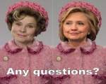 Hillary Clinton - profesorul Dolores Umbridge