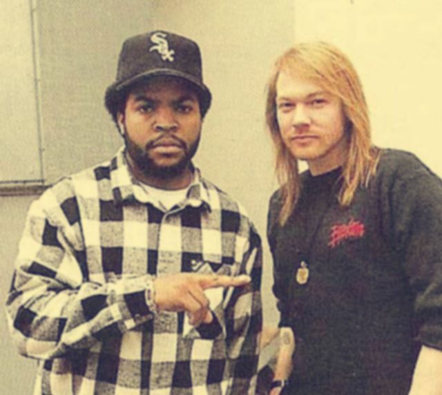 Axl Rose si Ice Cube - 1989
