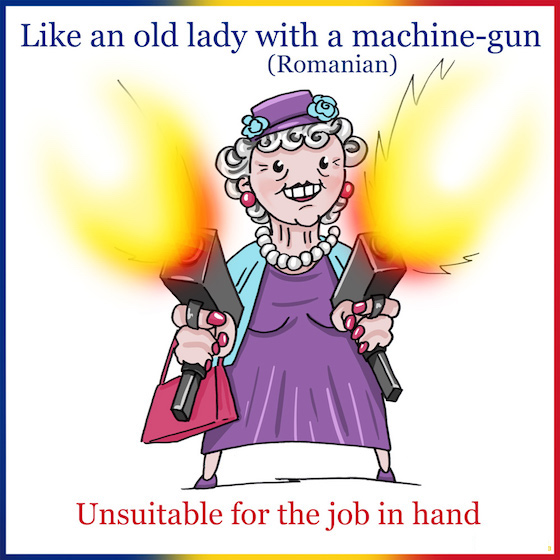 1. "Ca baba si mitraliera"