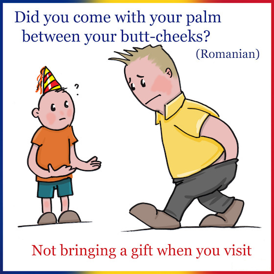 14. "Ai venit cu mana-n fund"