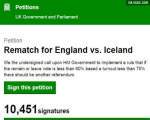 Moda petitiilor: Englezii vor sa se "rejoace" meciul