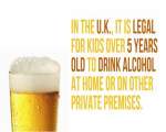 In Marea Britanie poti sa bei de la varsta de 5 ani