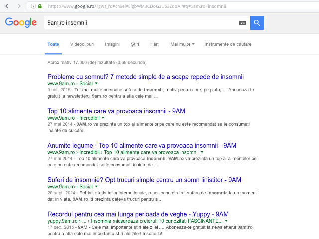 Cand vrei sa cauti o informatie pe un anumit site