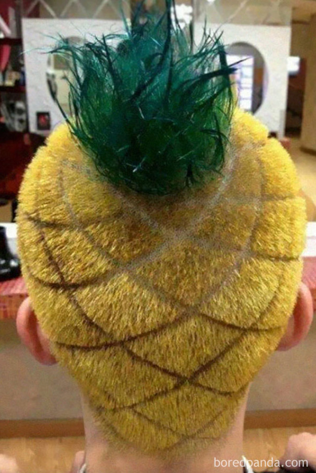 Pentru cei carora pe place ananasul, aceasta tunsoare este un vis implinit