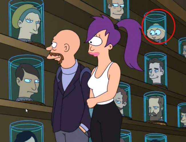 Personaj din South Park introdus in Futurama