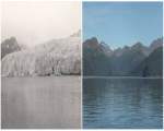 Glaciarul McCarty, iulie 1909 vs august 2004