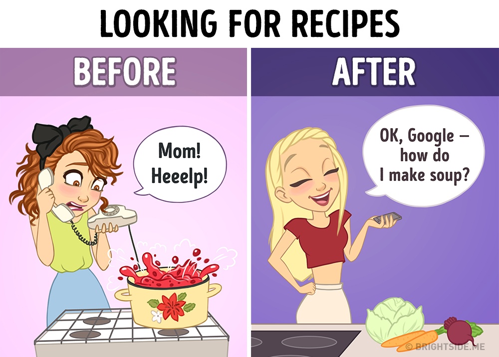 In zilele noastre, putine fete isi mai suna mamele, pentru a cere indicatii despre retete. Acum, totul se rezolva cu Google