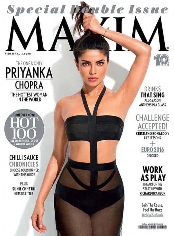 Mainile actritei Priyanka Chopra au fost atat de modificate in Photoshop, mai alex in zona axilei, incat par complet nenaturale