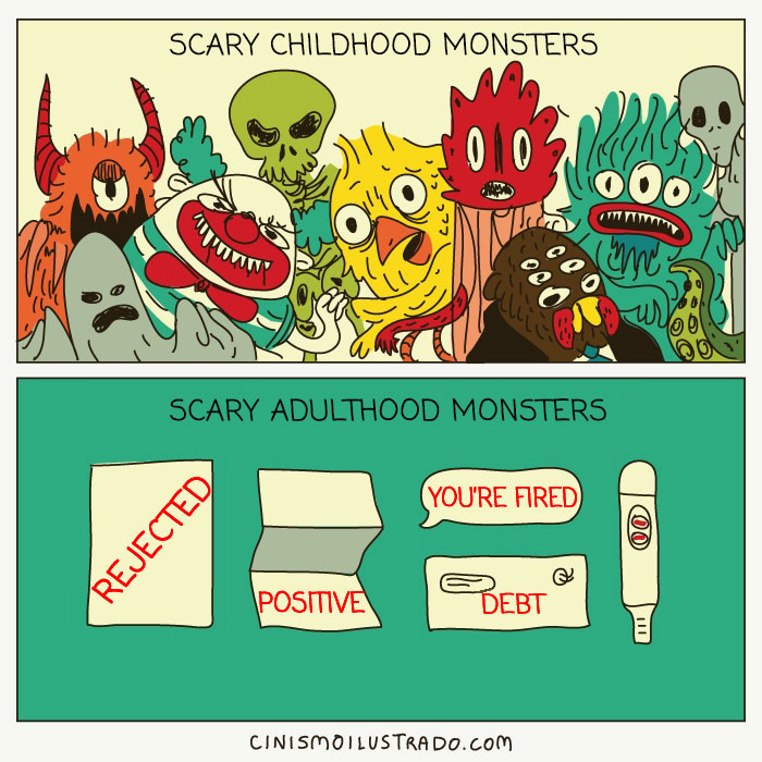 Frici de copil vs. frici de adult