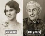 Bedřiška Köhlerová, la 26 ani, in ziua nuntii, si la 103 ani
