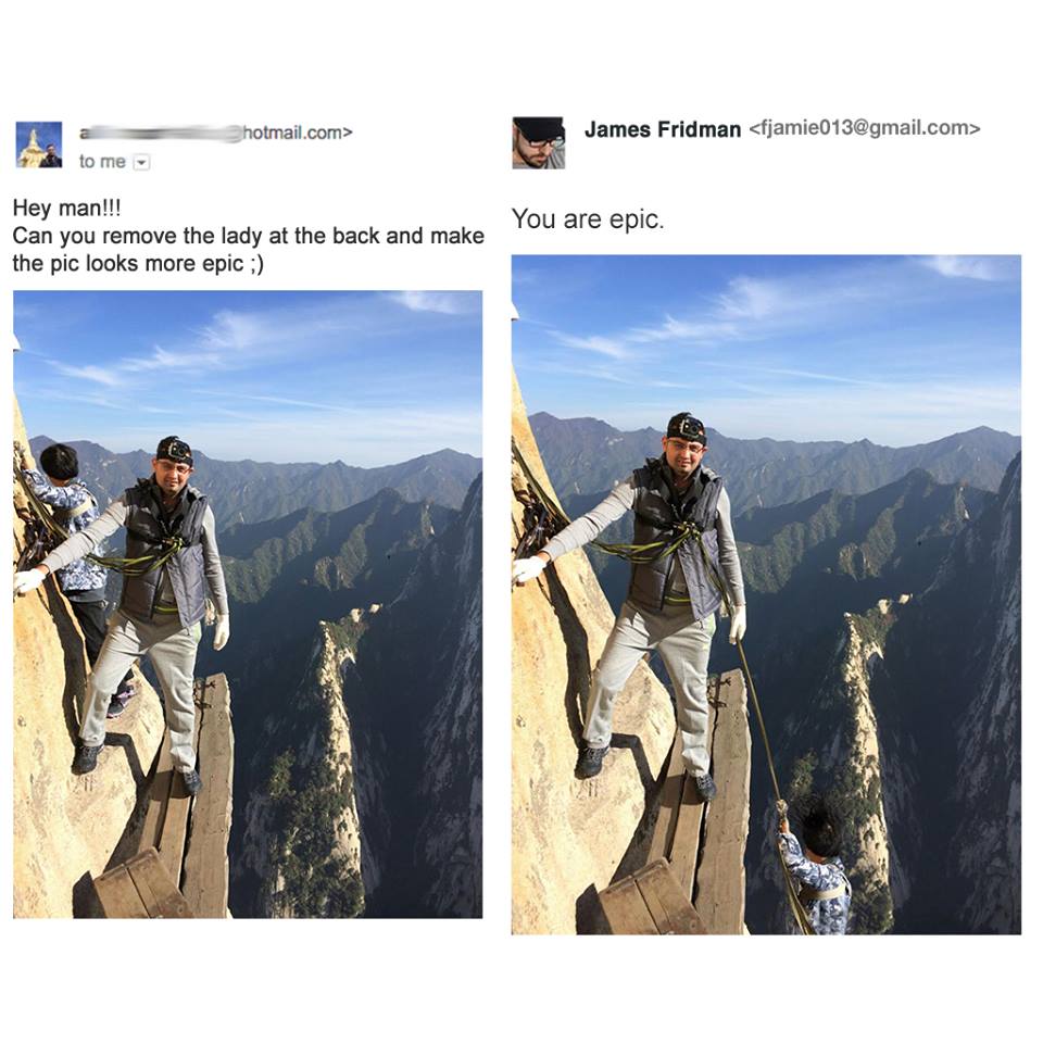 Imagine rezultata dupa indepartarea femeii din fundal