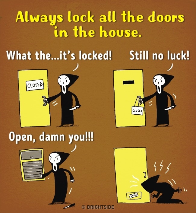 Ti-e frica sa nu intre cineva peste tine in casa?