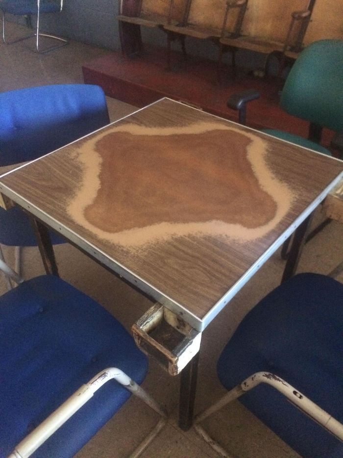 O masa pe care s-a jucat Domino ani intregi