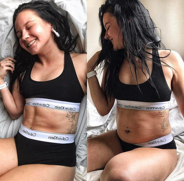 Abdomen plat? Doar in pozele de pe retelele de socializare