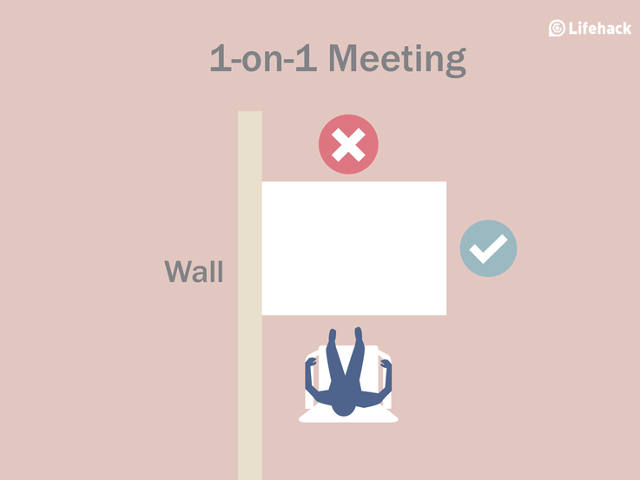 Nu sta fata in fata cu interlocutorul