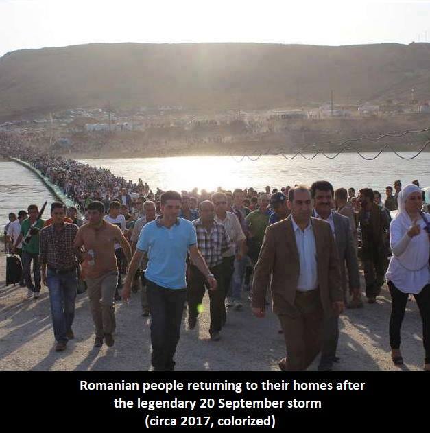 Romanii se intorc la casele lor, dupa furtuna