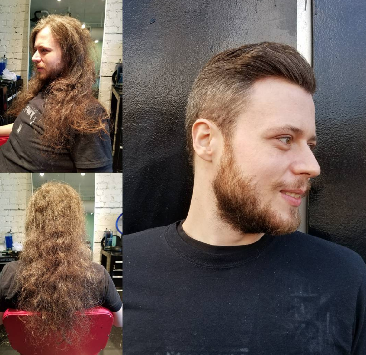 A avut parul lung de la varsta de 14 ani, dar si-a facut curaj sa incerce si un alt look