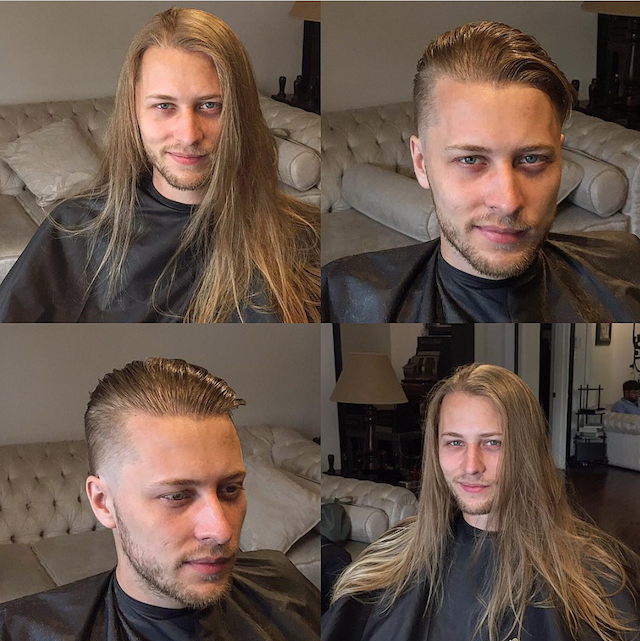 O alta transformare uimitoare. Parul a fost donat pentru o cauza nobila