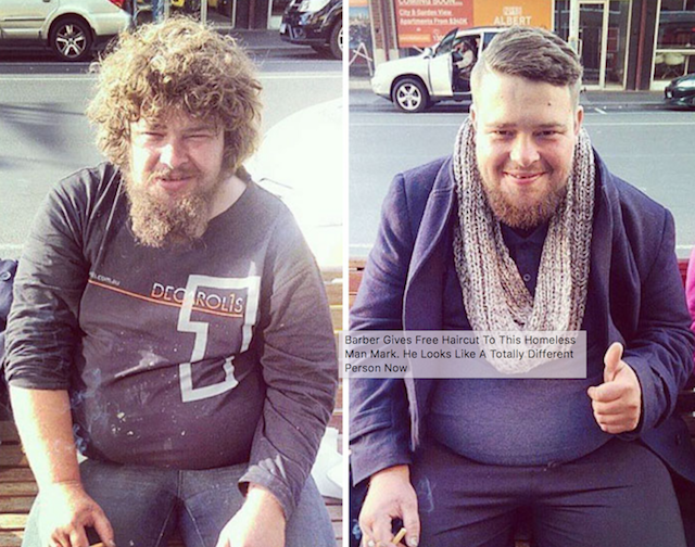 Transformarea unui om al strazii