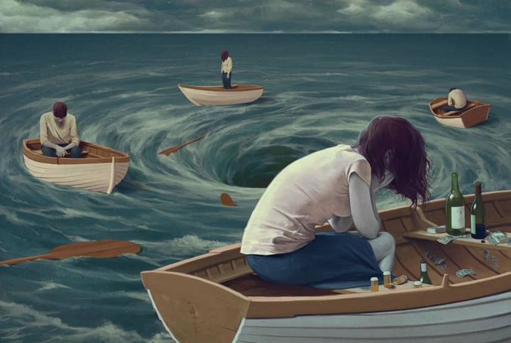 Depresia si viciile au un final nefericit