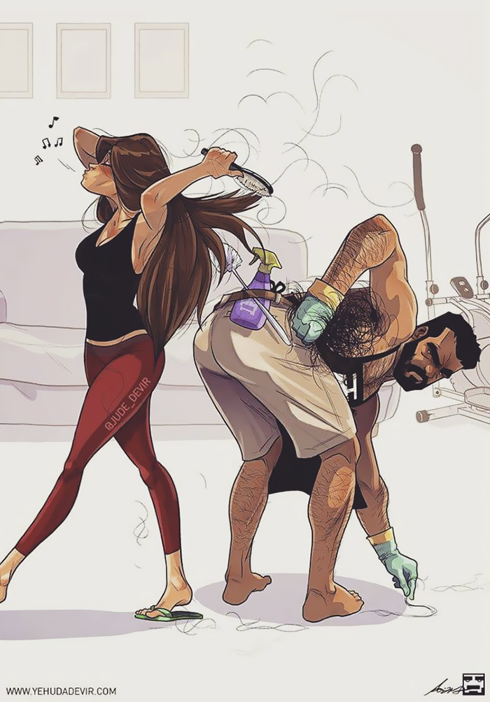 Parul ei este peste tot