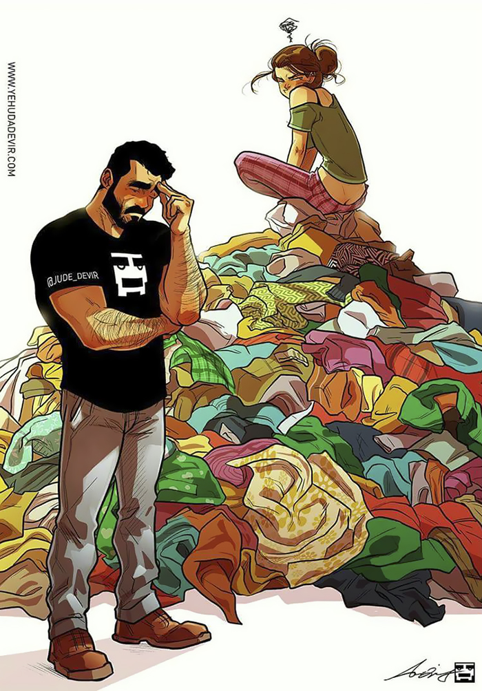 Cand ea sustine ca nu mai are cu ce sa se imbrace