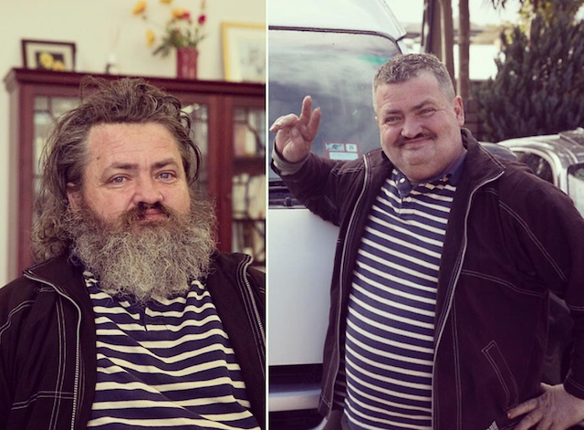 Philip, 48 de ani, vinde ziare pe strazi pentru a se putea intretine