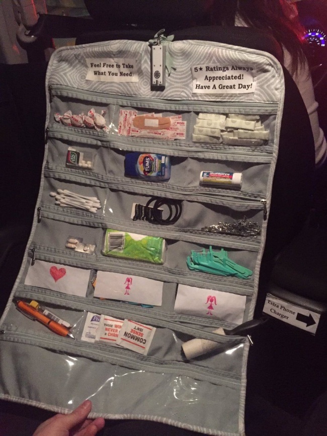 Un sofer Uber are in masina... cam tot ce si-ar putea dori un client