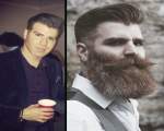 Fotografii care dovedesc ca barbatii pot deveni de nerecunoscut daca nu se mai barbieresc