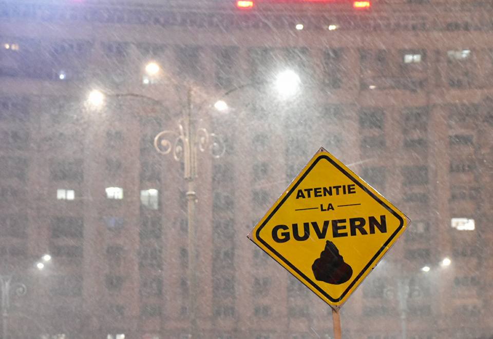 Protestele au continuat in pofida gerului din luna februarie