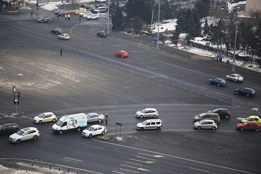 3 februarie. Primul protestatar a ajuns in Piata Victoriei