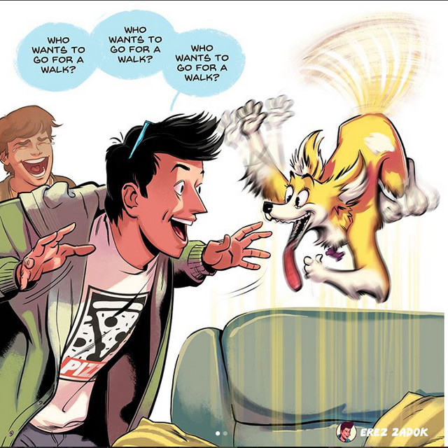 "Cine vrea sa faca o plimbare?"