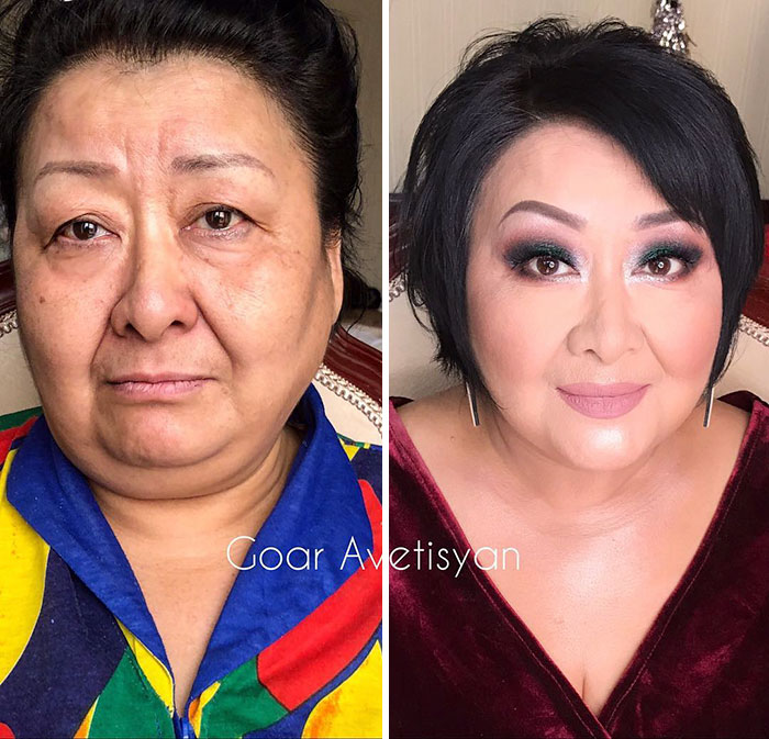 10+ transformari surprinzatoare ale unor femei obisnuite, dupa ce s-au lasat pe mainile unui talentat make-up artist