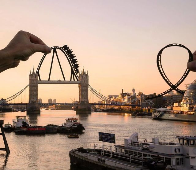 Peisaje banale transformate cu o bucatica de hartie