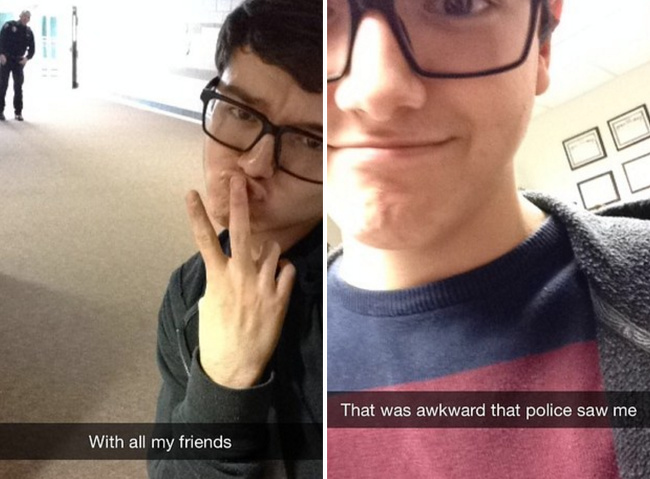 Imagini de pe Snapchat facute la momentul perfect