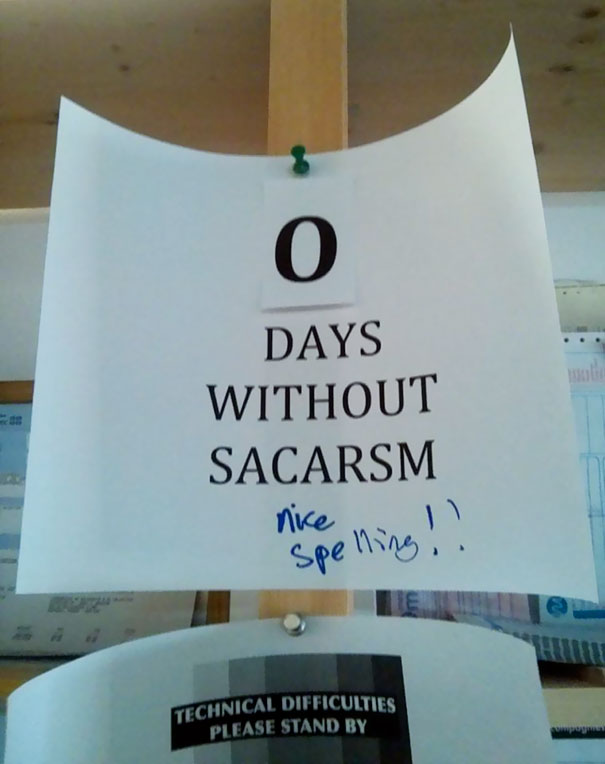 Nicio zi fara sarcasm la birou