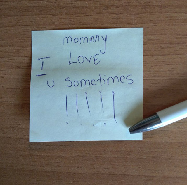 "Mami, te iubesc cateodata"