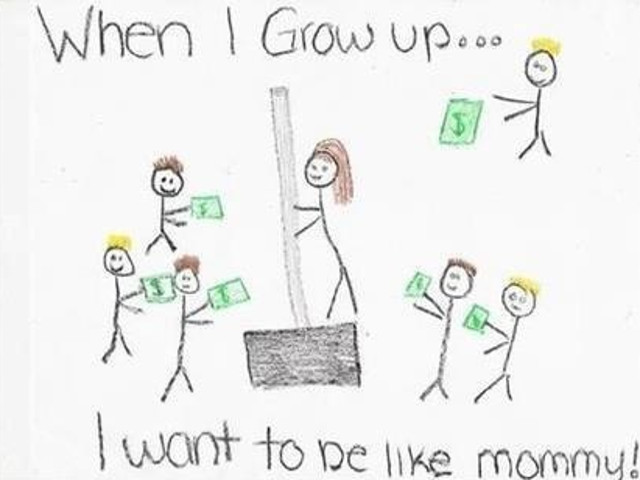 "Cand o sa fiu mare vreau da fiu ca mami"