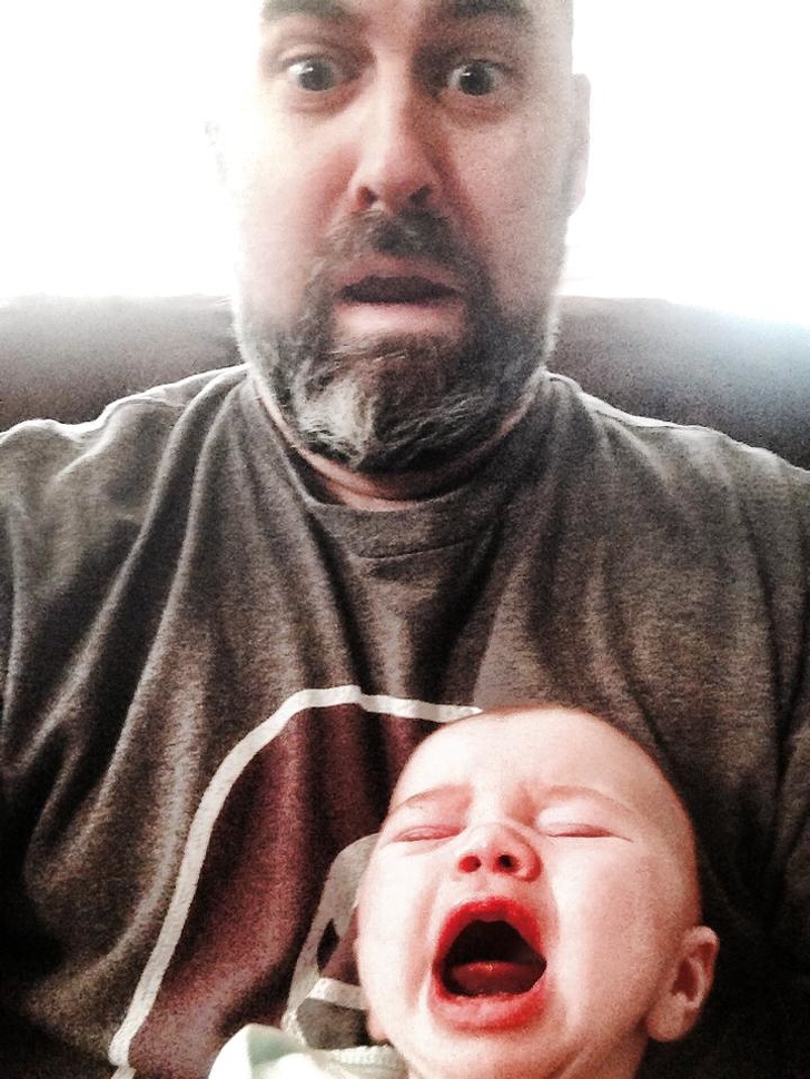 Prima zi de parinte, intr-o imagine sugestiva