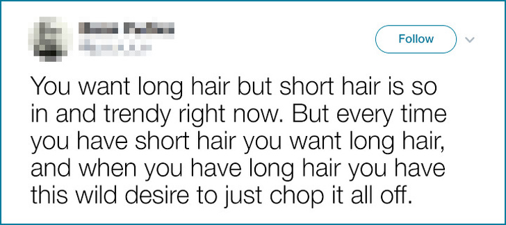 Vor mereu alta coafura, mai putin pe care pe care o au